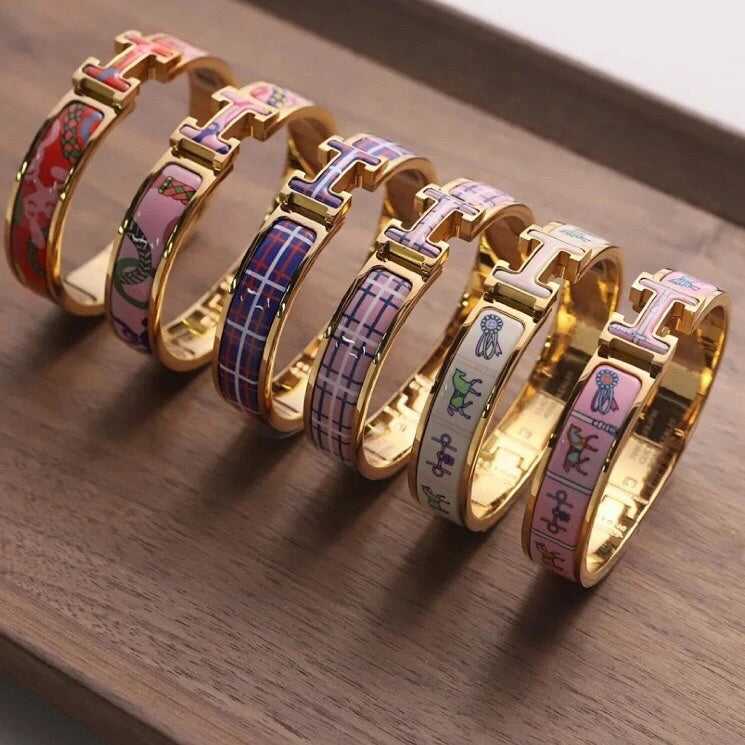 18K Clic Hermes Panoplie Equestre Red Bracelet
