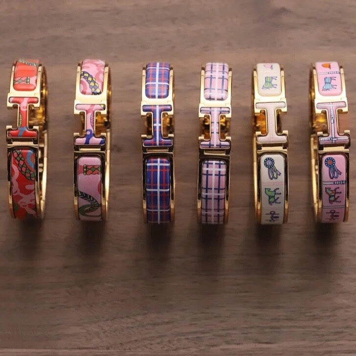 18K Clic Hermes Panoplie Equestre Red Bracelet