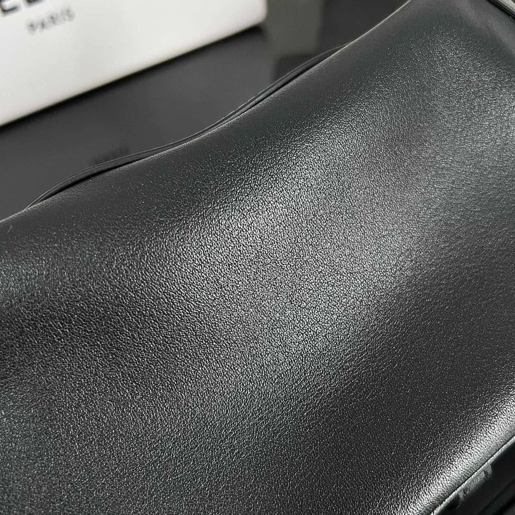 CELINE MINI SOFT 19 CALFSKIN HANDBAG BLACK