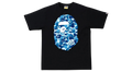 Bape Camo Ape Head Tee Black Blue