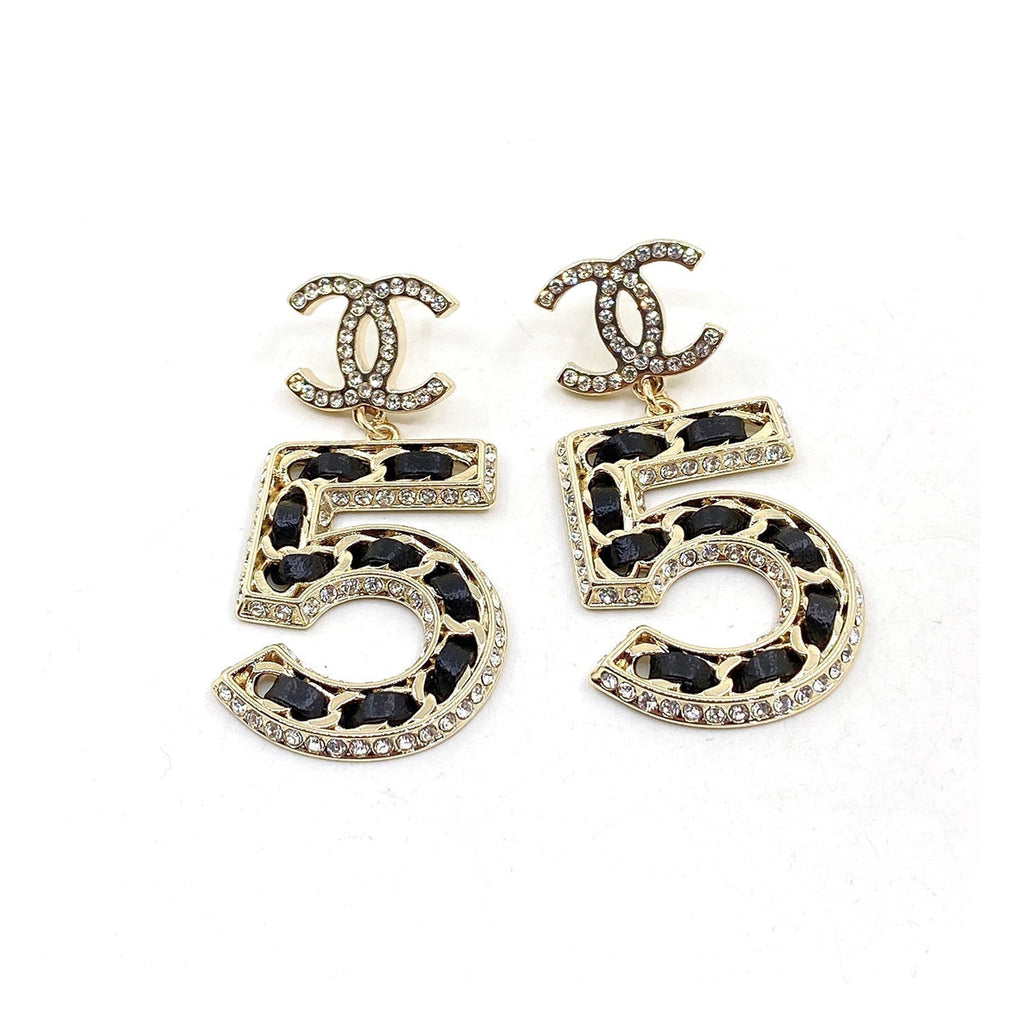 18K  Chanel N0.5 Perfume Earrings