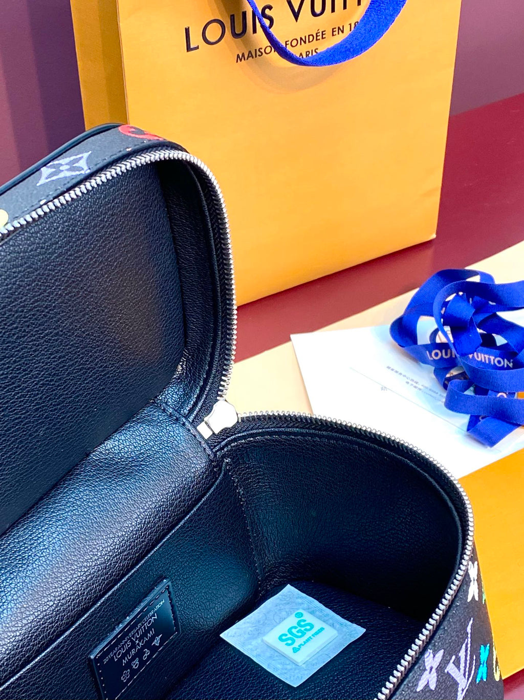 LOUIS VUITTON NICE BB 20 IN COLORFUL MONOGRAM CANVAS SILVER ZIPPER
